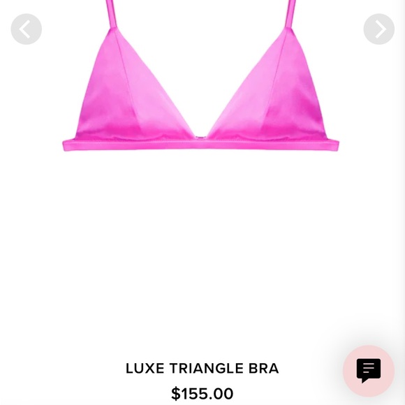 Fleur Du Mal Silk Triangle Bra - Picture 3 of 7